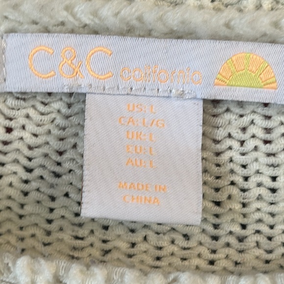 C & C striped sweater in L - Picture 2 of 5
